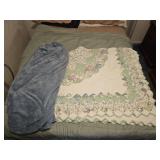 Quilt and Plush Blanket