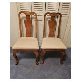 2 Queen Anne Style Side Chairs