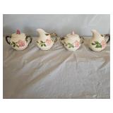 2 Prs Franciscan Ware Cream and Sugar Dishes