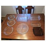 Pyrex & Anchor Hocking Baking Dishes, Cake Platter