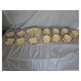 22 Pieces of Franciscan Ware Desert Rose Dishes
