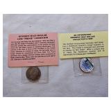 2 Kennedy Half Dollars