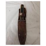 Antler Stag Horn Hunting Knife with Sheath