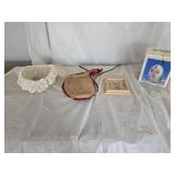 Native Indian Sand Art, Leather Flask, Vail, Decor