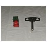 Vintage Barclay Die Cast Truck, Clock Key