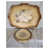 Robinhood Ware Wood Art Tray, Don Waren Art