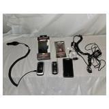 3 Motorola Cell Phones, Otter Box Case, Protectors
