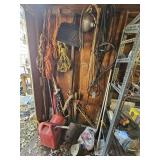 Extension Cords, Gas Cans, Light, Rope