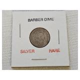 1912 Silver Barber Dime