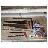 Hand Saws, Wire Brush Set, Tools