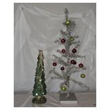 Vintage Aluminum and Paper Mache Trees