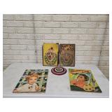 Vintage Game and Coloring Books