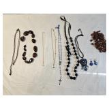 7 Fashion Necklaces, 1 Rosary