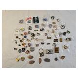 Assortment of Advertising Pins & Collectibles
