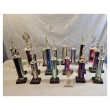 Assortment of Marching Band Majorette Trophies