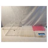 Storage Tote and 4 Organizer Cases