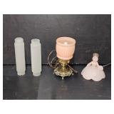 Vintage Torpedo Lamp Shades and Vintage Lamps