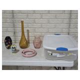 Empoli Decanter, Japan Vase, Flower Frog, Vases