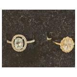 2 Sterling Silver Rings