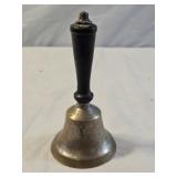 Vintage Brass Wood Handled School Bell