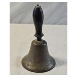 Vintage Brass Wood Handled School Bell