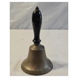 Vintage Brass Wood Handled School Bell