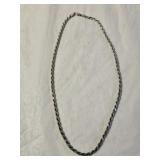 Sterling Silver Rope Chain Necklace