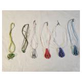 6 Art Glass Necklaces