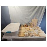 Tote, Wood Bird Houses, Craft Boards and Items