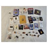 Assortment of Advertising Pins & Collectibles