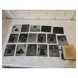 16 Vintage Glass Photo Negatives