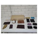 Alligator Wallet, Travel Alarm Clock,