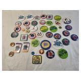 Assortment of Political and Advertising Buttons