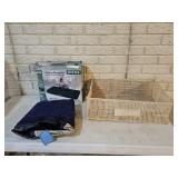 2 Air Mattresses, Decorative Basket