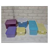 6 Tupperware Containers