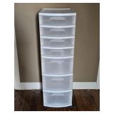 Sterilite 7 Drawer Rolling Plastic Organizer