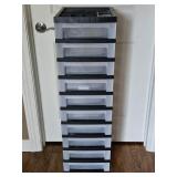 10 Drawer Rolling Plastic Organizer
