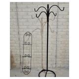 Shepherds Hook and Metal Plate Rack