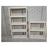 2 Plastic Storage Shelves