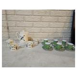Japan Coffee Set, Porcelain Cups and Saucers