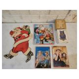Vintage Puzzles, Santa Wall Hanging, Wood Puzzles