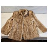 Vintage Mink Ribbed Fur Jacket