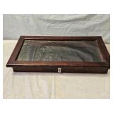 Wood Glass Top Display Case