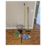 Light Bulb Stick, Crow Bar, Dusters, Wastebasket