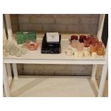 Assortment of Candle Holders and Candles