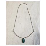 Sterling Silver Turquoise Pendant Necklace