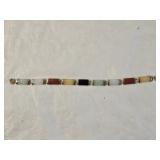 10K Gold Multi Colored Jade Bracelet