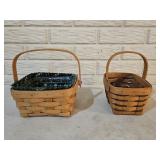 2 Longaberger Hand Woven Baskets