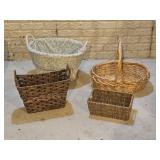 4 Wicker Baskets