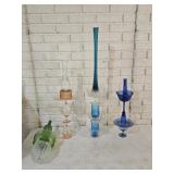 4 Vintage Glass Handmade Sculptures